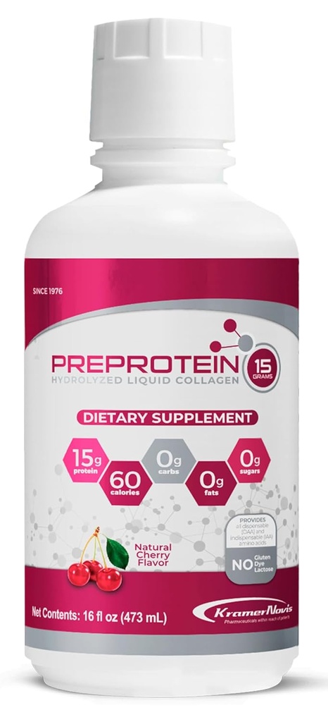 PreProtein 15® Liquid Hydrolyzed Colagen Peptides Protein (16 FL Oz) 