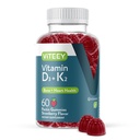 VITEEY Vitamina D3 K2 Gummies - 1000 UI vitamina D3 și K2 100mcg - Bone & Heart Health for Adulți și adolescenți - Vegetarian, Gelatină Gratuit, OMG-uri Gratuite - Vitamine Masticabile D3K2