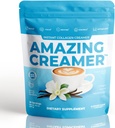Superfoods Company Amazing Creamer with Colagen - Keto Creamer-Hyaluronic Acid & MCT Ulei - Creier Boost & Curbs Cravings - Suporturi Sanatos Skin & Hair - Diet-Friendly [30 Serviri] [Vanilla]