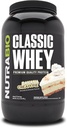 NutraBio Classic Whey Protein Powder- 25G Proteine per scoop - Full-Spectru Amino Acid Profile - Fără Fillere, Culori artificiale, Conservative - (Banana Cream Pie, 2 Lire)