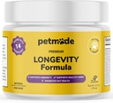 Turcia coada ciuperci pentru câini - vitamine și suplimente de câine - Prebiotice și probiotice pentru longevitate, suport imunitar și digestia - cu Chlorella, Dandelion Root, vitamina E & More- 5.3 Oz
