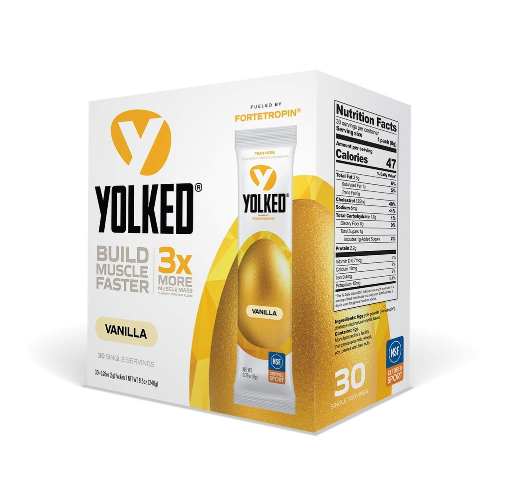 YOLKED - NSF-Certified Muscle Building Supliment - Ajutor pentru creșterea lean musculare, Reducerea pierderii musculare, și îmbunătățirea recuperării cu Fortetropină, 30 Serviri