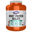 Now Foods Sports Nutrition, Whey Proteine Izolate, 25 G cu BCAAs, Cremy Chocolate Powder, 5-Pound