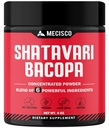 6in1 Shatavari Powder Organic - Amestecat cu Shatavari Root, Bacopa Monnieri, Ashwagandha Root, Vitex Berry, Fenugreek & Black Pepper - Suporturi întinerire, Promovează energie și vitalitate - 4 Oz