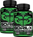 Testosteron Booster Supliment pentru bărbaţi - Goril X Antrenament de sex masculin Mărirea pastile 1000mg - Mărire dimensiune, Putere & Energie - cu buruieni de capră Horny, Tongkat Ali & Tribulus Terrestris - 60 capsule (2pk)