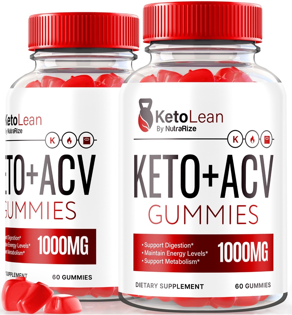 (Pack) Keto Lean Keto ACV Gummies, Keto + ACV Gummies, All Natural Apple Cider Vinegar 1000MG, ACV Keto Gummy Supplement, Keto Vitamine, Official Keto Plus ACV, KetoLean Reviews (120 Gummies)