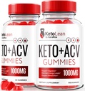 (Pack) Keto Lean Keto ACV Gummies, Keto + ACV Gummies, All Natural Apple Cider Vinegar 1000MG, ACV Keto Gummy Supplement, Keto Vitamine, Official Keto Plus ACV, KetoLean Reviews (120 Gummies)