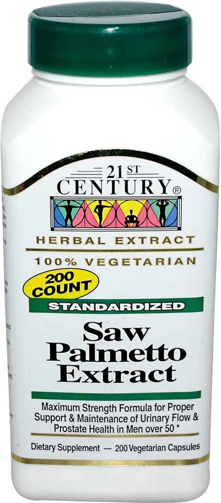 21st Century Saw Palmetto, 450 mg, 200 capsule vegetariene