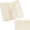FYY Daily Pill Organizator,2 PC-uri 7 Compartimente Portable Pilula Case Travel Pill Organizator, [Folding Design] Cutie de pastile pentru Purse Pocket pentru a deține vitamine, ulei de ficat Cod, Suplimente și medicamente-Alb
