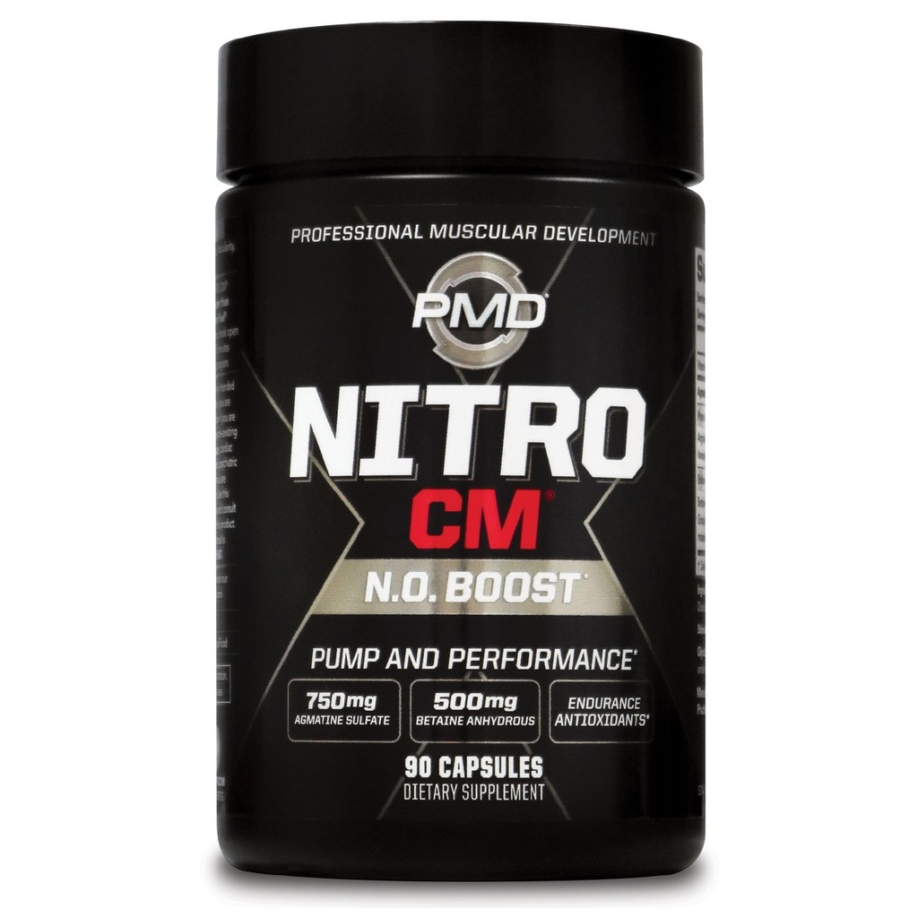 MPD Sport Nitro cm - Oxid de azot cu Agmatine Pre Antrenament Supliment - Muşchi de creştere Pre Antrenament cu L Arginine - Rezistenţă Bodybuilding- 90 capsule