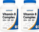 Nutricost mare potenta vitamina B Complex 462 mg, 240 capsule (2 sticle) - cu vitamina C