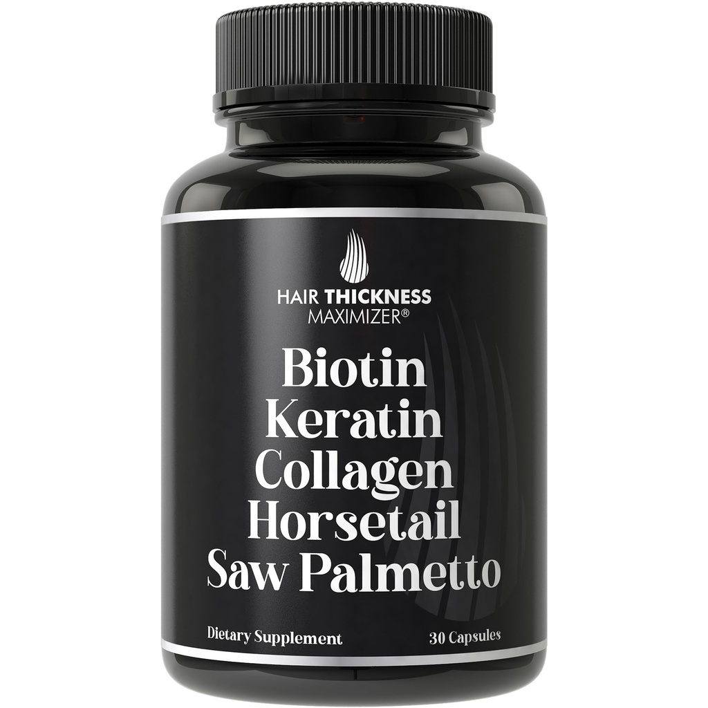 Biotina (5000mcg), Keratina, Colagen, coada calului, Saw Palmetto 