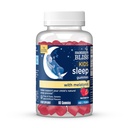 Mami Bliss copii somn Melatonin Gumies, fără culori artificiale, arome sau gelatină, aroma de căpșuni Gumiile melatoninei pentru copii, vârsta 3+, 60 conte