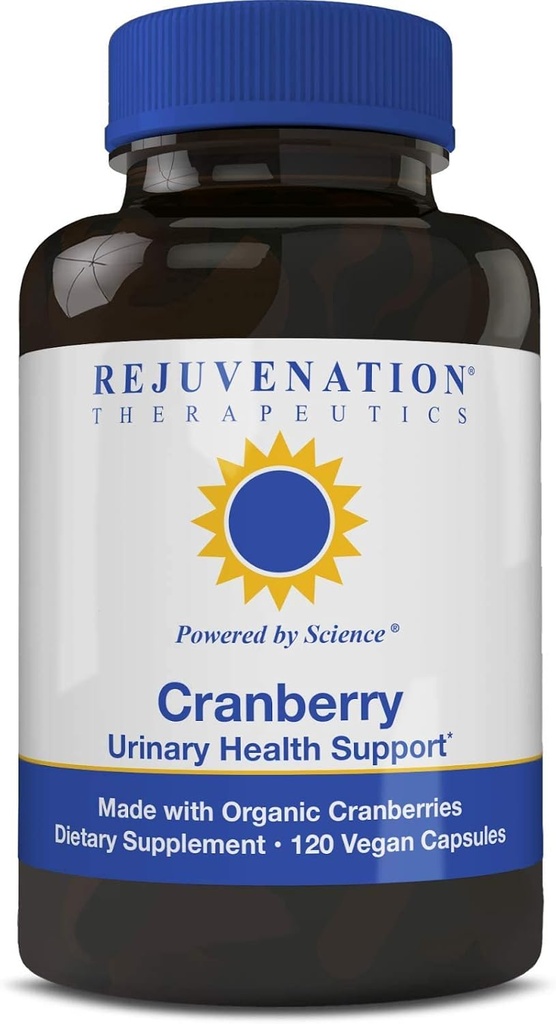 Reîntinerire Tehnicale Cranberry Organic 160:1 Extract (45 mg PAC = 40000 mg de Cranberry proaspete) - Cel mai potent extract de Cranberry (120 capsule Vegan, zahar-free, soia-free)