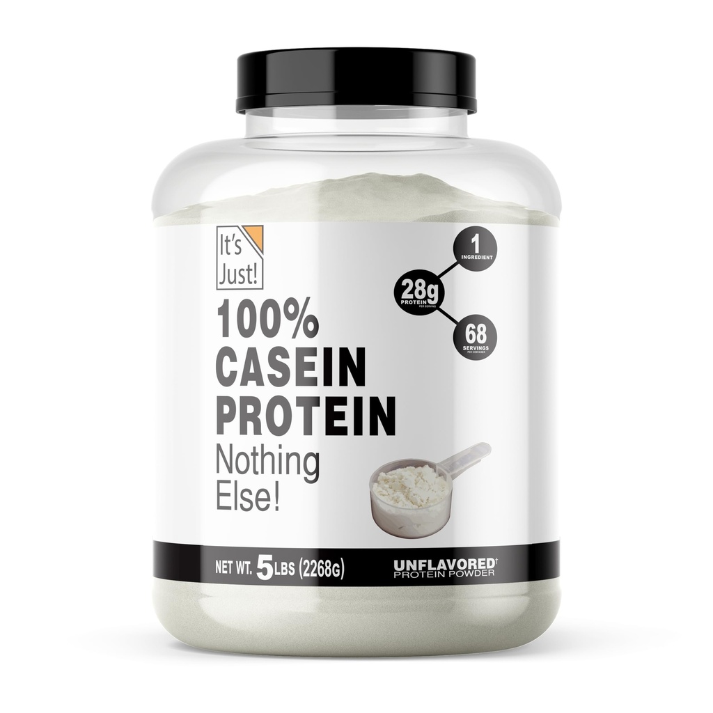 E doar! - 100% Casein Proteine Powder, Made in USA, No Added Flavors or Sweeteners (Unflavored, 5 Pound (Pack of 1))