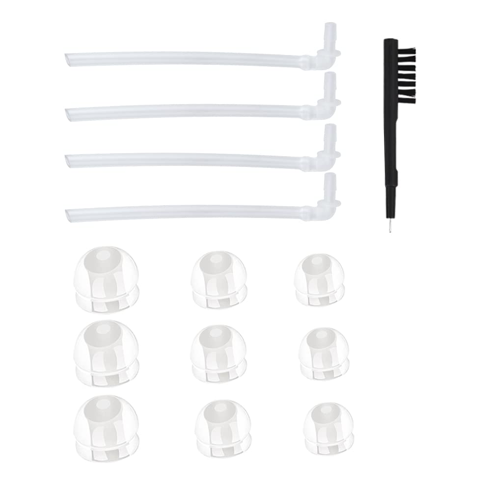 Universal BTE de ajutor auditiv Domes Set - Include 9 Domes ureche single-Layer, 4 Tuburi de fixare, și 1 Perie de curățare