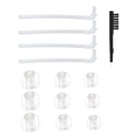 Universal BTE de ajutor auditiv Domes Set - Include 9 Domes ureche single-Layer, 4 Tuburi de fixare, și 1 Perie de curățare
