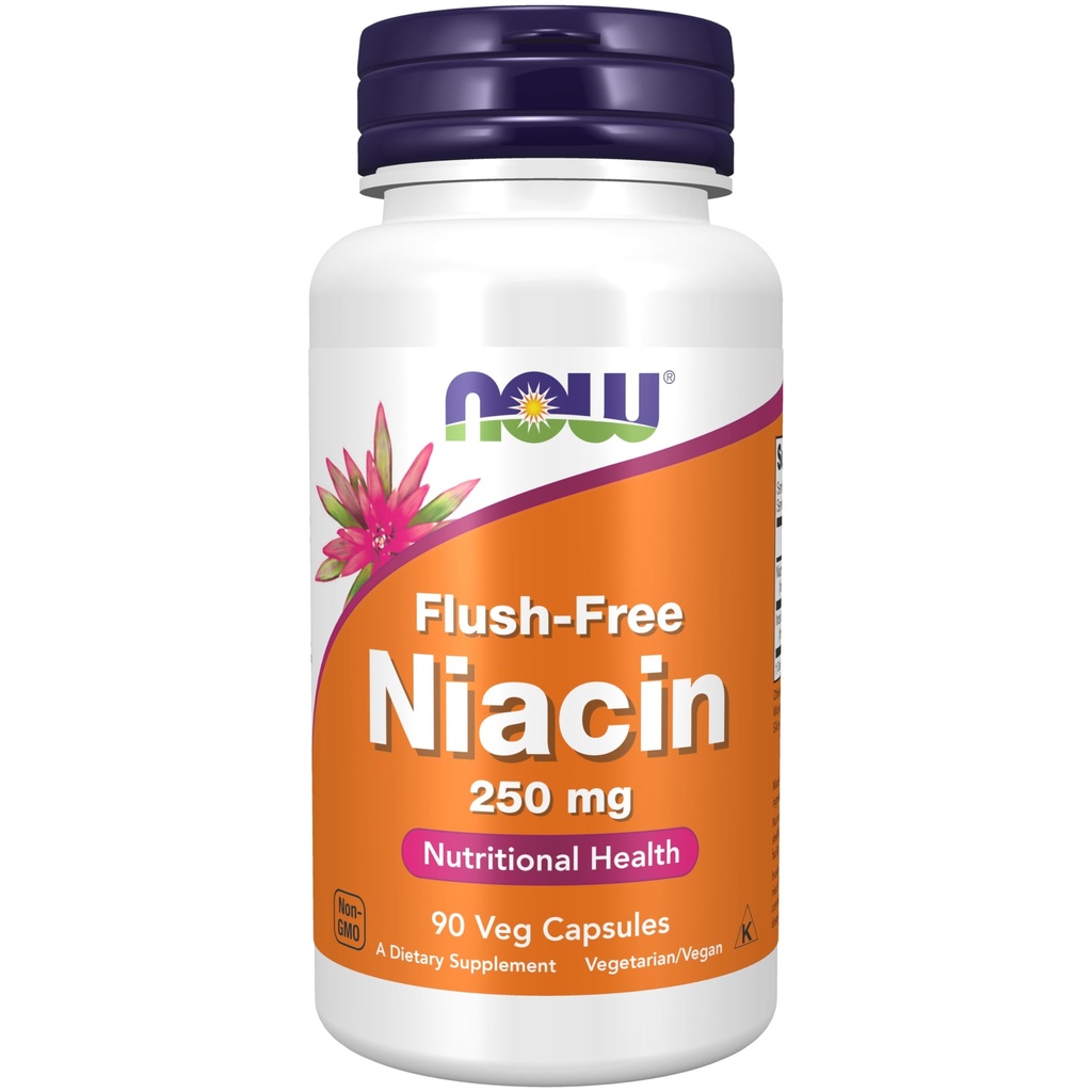Acum alimente Suplimente, Niacin (Vitamina B-3) 250 mg, Flush-Free, Nutritional Health, 90 Veg Capsule