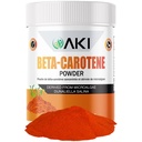 AKI Beta Caroten 10% pulbere (1.5oz/42.52g) Aroma de vitamina A extrem de concentrată, poate ajuta la susținerea funcțiilor corpului, pielii, sistemului imunitar și ochilor - OMG gratuit și Vegan prietenos