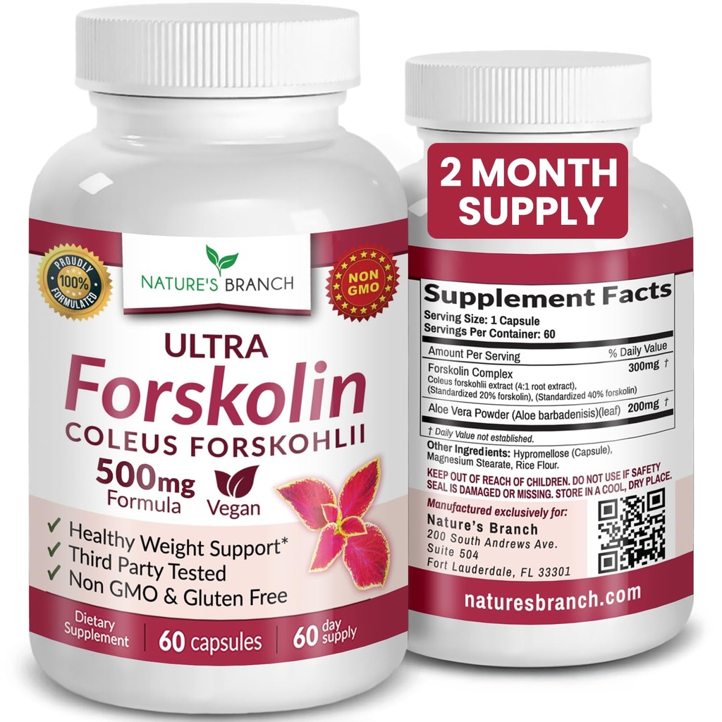 Ultra Pure Forskolin pentru managementul greutății Putere maximă 