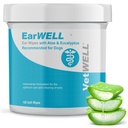 Earwell by VetWELL Dog Ureche Wipes - Şerveţele de curăţat otic pentru infecţii şi controlarea odor ureche la animale de companie - 100 Conte