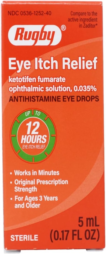 RUBBY LABORATORIE Eye Itch Relief Antihistaminice picături 0.17 Fl Oz