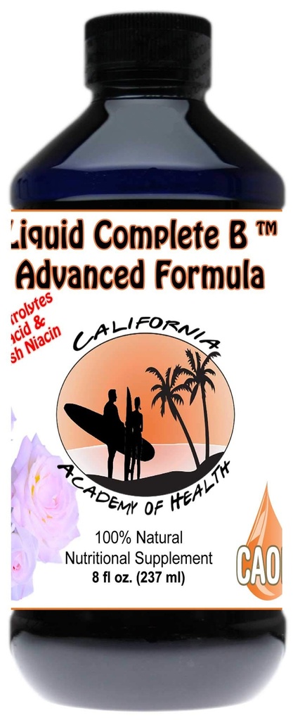 Complex de vitamina B lichid cu niacina non-flash - 8 oz de CAOH