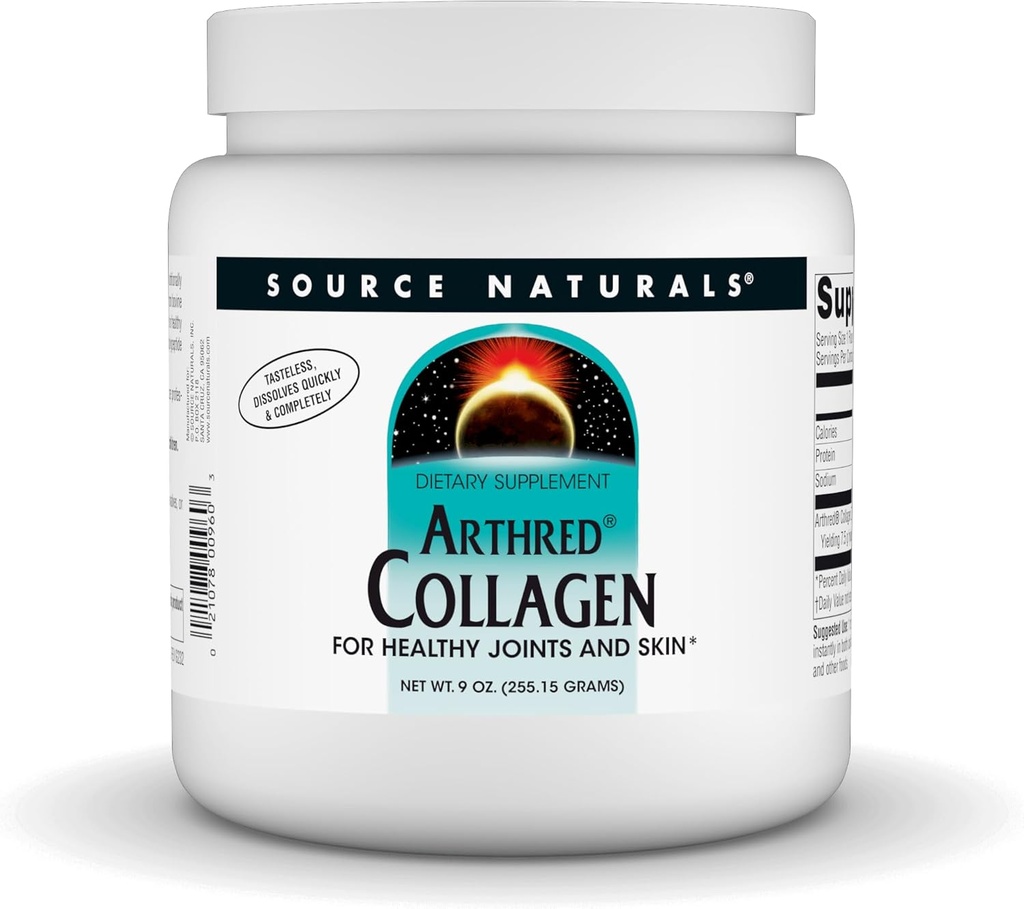 Naturals Naturals Artered Colagen Proteine pulbere - Distilare rapidă nearomatizată Hidrolized Peptide - Anti-Îmbătrânire Suport pentru Bone, Joint & Skin Health - 9 oz (30 Servings)