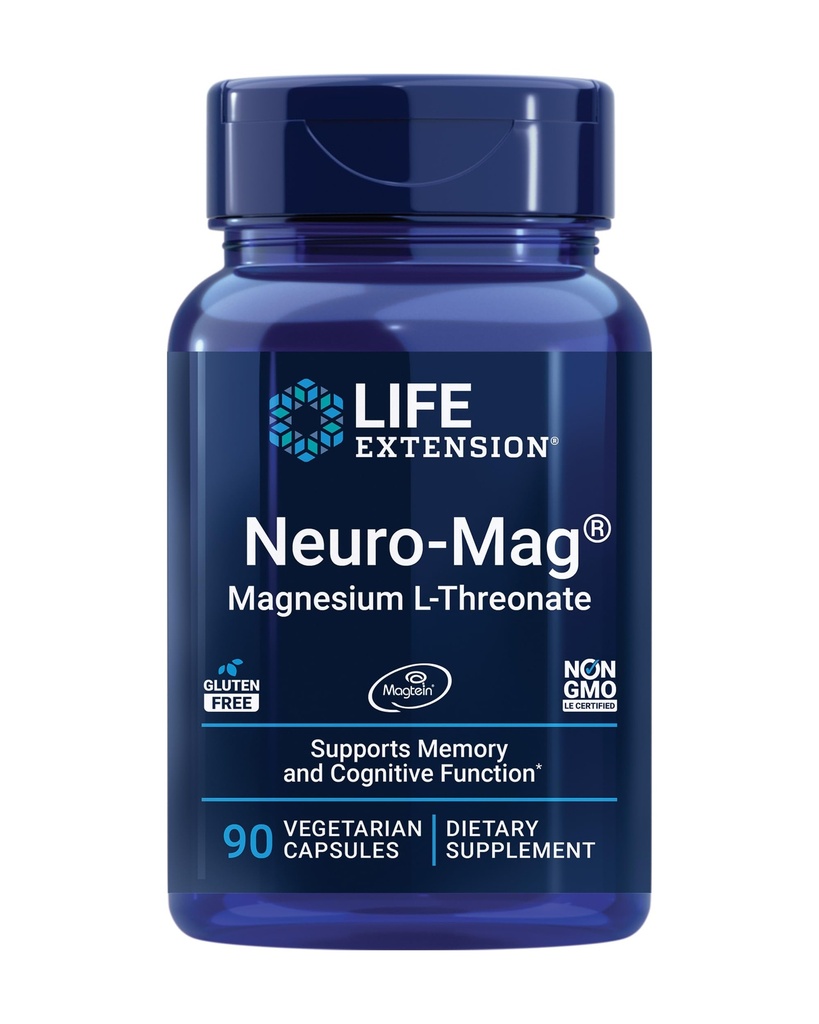 Extensie de viaţă Gamma E Tocopheroluri mixte & Tocotrienols 60 Softgels şi Neuro-mag Magneziu L-treonat 90 Capsule vegetariene Bundle