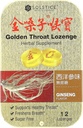 Compania de Medicină Solstiţială Golden Throat Lozenge, Ginseng, 12 Lozenge