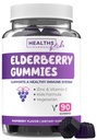 Sambucus Gumies Elderberry pentru copii - Copiii de sprijin imun Gummies cu Black Elderberry Vitamina C și Zinc pentru wellness zilnic și sezonier - Vegan non-GMO & Lab verificat (3 luni de aprovizionare)