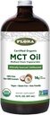 Flora - MCT Ulei Certified Organic - Sustine energia musculara si sanatatea creierului - contine C8 Acid Caprilic & C10 Acid Capric - Non-GMO, Gluten-Free, Vegan & Keto-Friendly - 32 fl. oz. Flacon de sticlă