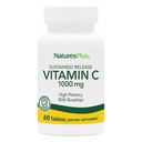NaturesPlus eliberare susținută 1000 mg vitamina C - 60 comprimate - cu trandafiri hips - vegetarian, gluten gratuit - 60 serviri