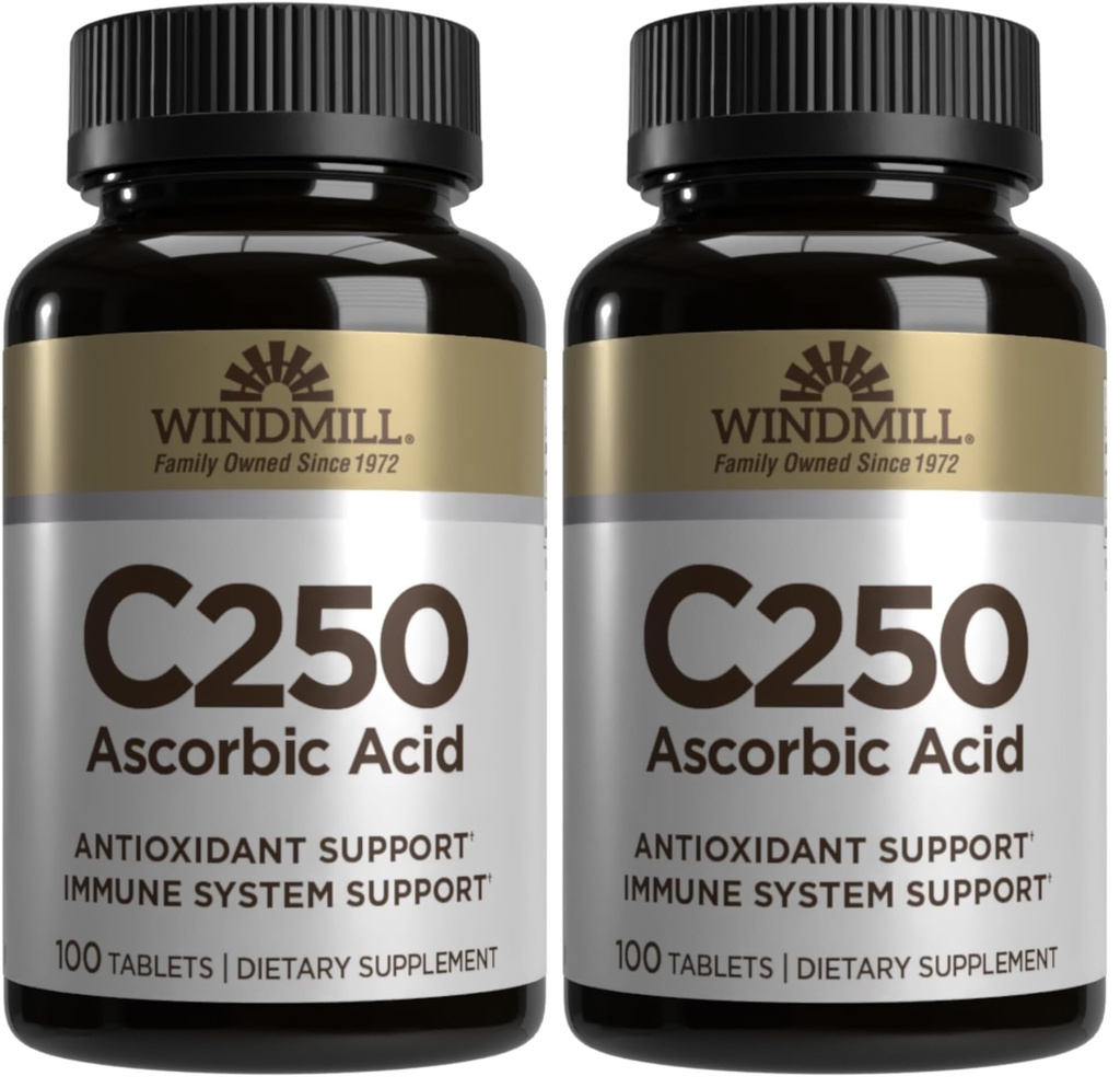 Windmill VIT C TABS 250 MG WMILL 100 (Pachet de 2)
