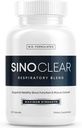 SinoClear Lung Detox & Sinus supliment de eliberare a presiunii (60 Capace): curat și naturale Nasal Decongestant, Sinus Relief, & Lung Cleanse Blend - NAC, Andrographis, & Cimbru Leaf - OMG-Free & Made in USA