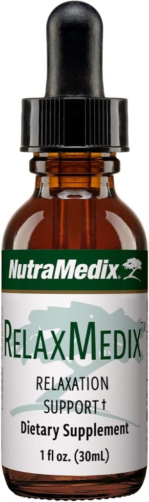 NutraMedix RelaxDropsMedix - Suport pentru odihna si relaxare Supliment cu gheara lui Samento Cat si extractul de root valerian - Tinctura pentru desfasurarea si suportul sistemului imunitar (1oz / 30ml)