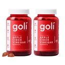 Goli Supliment nutritional, Cidru de mere Otet Gummy Vitamine Nutritie, 2 Pachet de 60 Conte
