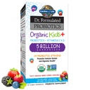 Gradina de viata Copii Probiotice, Dr. Formulate Probiotice Organice Kids+ Vitamina C & D, Berry Cherry, Gluten Dairy & Soy Free Immune & Digestive Health Supplement, 30 Chewables