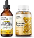 Echinacea salbatica si organica Tinctura Goldenseal 4 fl oz & Imunity Support Gummies