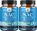 NAC Supliment N-Acetil Cysteine 1000mg - Vegan mare absorbţie NAC 1000mg capsule Glutatione Precursor pentru ficat Cleanse Detox & Reparaţii Plus Lung Health and Imunity Support (4 luni)