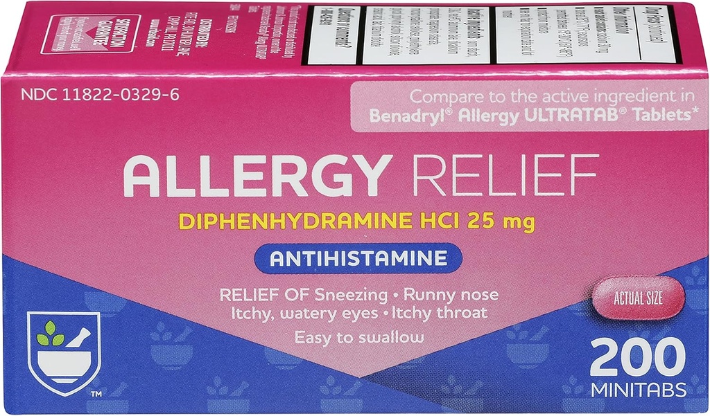 Rit Ajutor Antihistaminie Alergie Reducere cu difenhidramină 