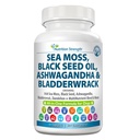 Sea Moss pentru câini 750mg Black Seed Oil 500mg Ashwagandha 250mg Turmeric 250mg Bladderwrack 250mg Dandelion 250mg & Vitamina C Vitamina D3 cu Elderberry Yellow Dock 90 comprimate