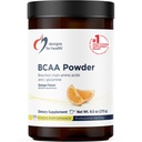Design-uri pentru sănătate BCAA pulbere cu L-glutamină - Ramurid Chain Amino Acids pulbere + L-Glutamine Supliment pentru a sprijini musculare + Antrenamente - Orange Aromated Drink Mix (30 Servings / 270g)