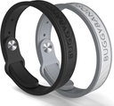 Brăţări pentru ţânţari repelenţi, 2 pachete Silicon Tosquito Bands repelente cu DEET gratuit, naturale şi impermeabile Brande pentru copii şi adulţi, Outdoor Traveling Protection (Black & Grey)