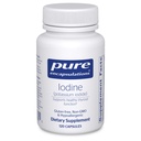Încapsularea pură a iodului - Suplimentul pentru susţinerea tiroidei & Ajutor pentru menţinerea metabolismului celular sănătos - cu iod de potasiu Premium - 120 capsule
