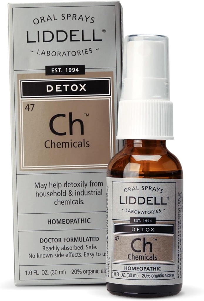 Liddell Homeopatic Chemical Detox Spray, 1 lichid Ounce