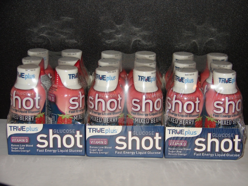 Adevărat Plus Glucoza lichide Shots mixt Berry Flavor 2oz - 18 ambalaj