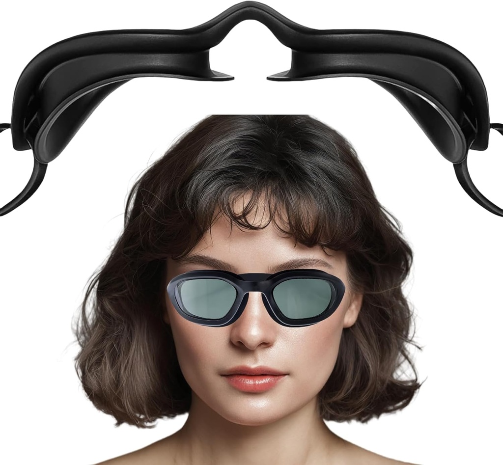 Umezeală Ochelari de cameră pentru ochi uscat relief, 3D Hidratare ochelari de somn cu moale și confortabil, Masca de somn acoperită pentru utilizatorii CPAP, potrivire perfectă, Cureaua de siguranță