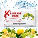 Krampade Fiber Supliment Electroliti pulbere - 9g Fibră prebiotică + 2000mg Supliment de potasiu + Magneziu 