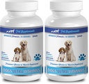 Suport osos pentru căţeluşi - câini Ultra Vitamine - CHewable - Formula avansată - Minerale Premium - Oase de calciu câine - 2 flacon (180 Chews)